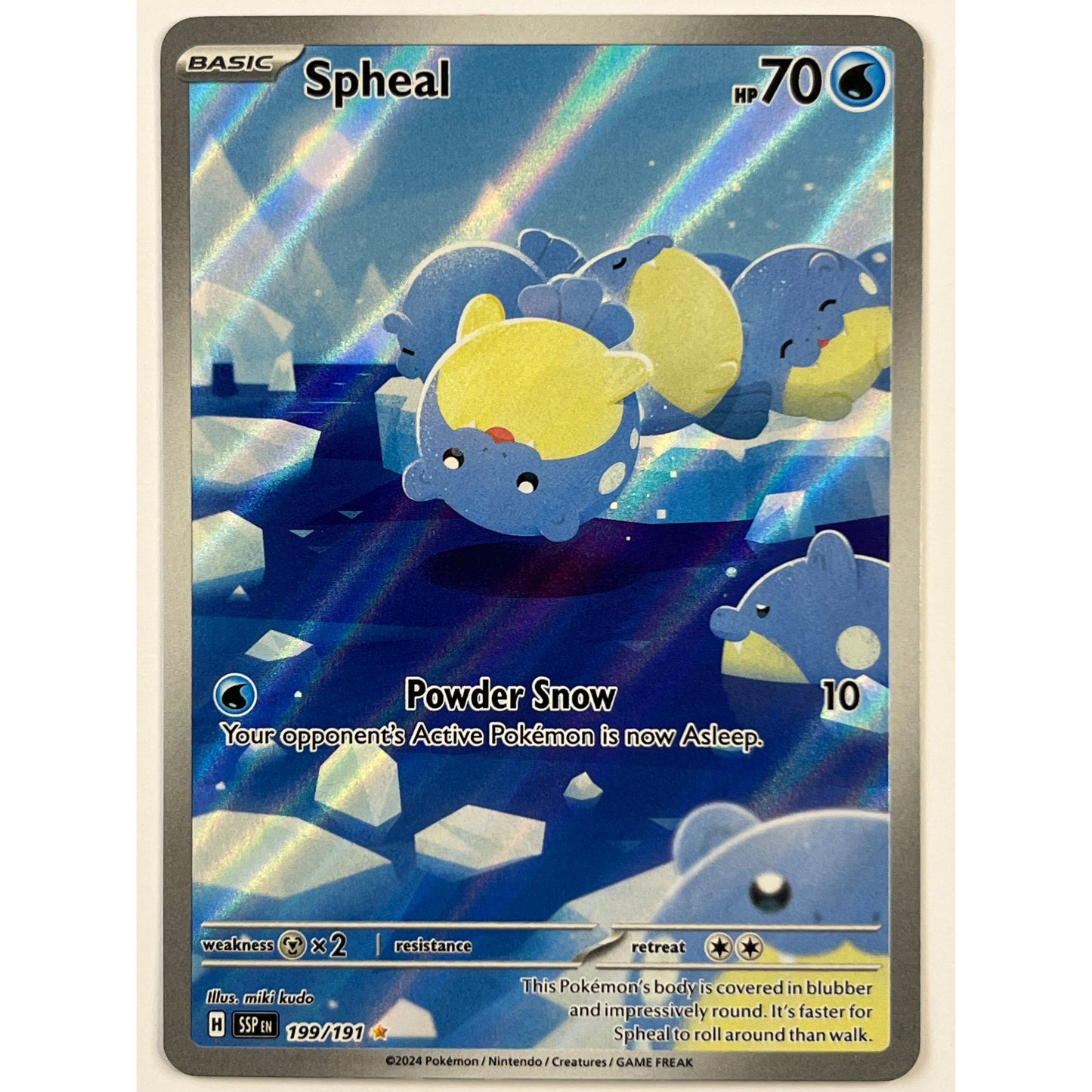 Spheal Holo Illustration Rare 199/191