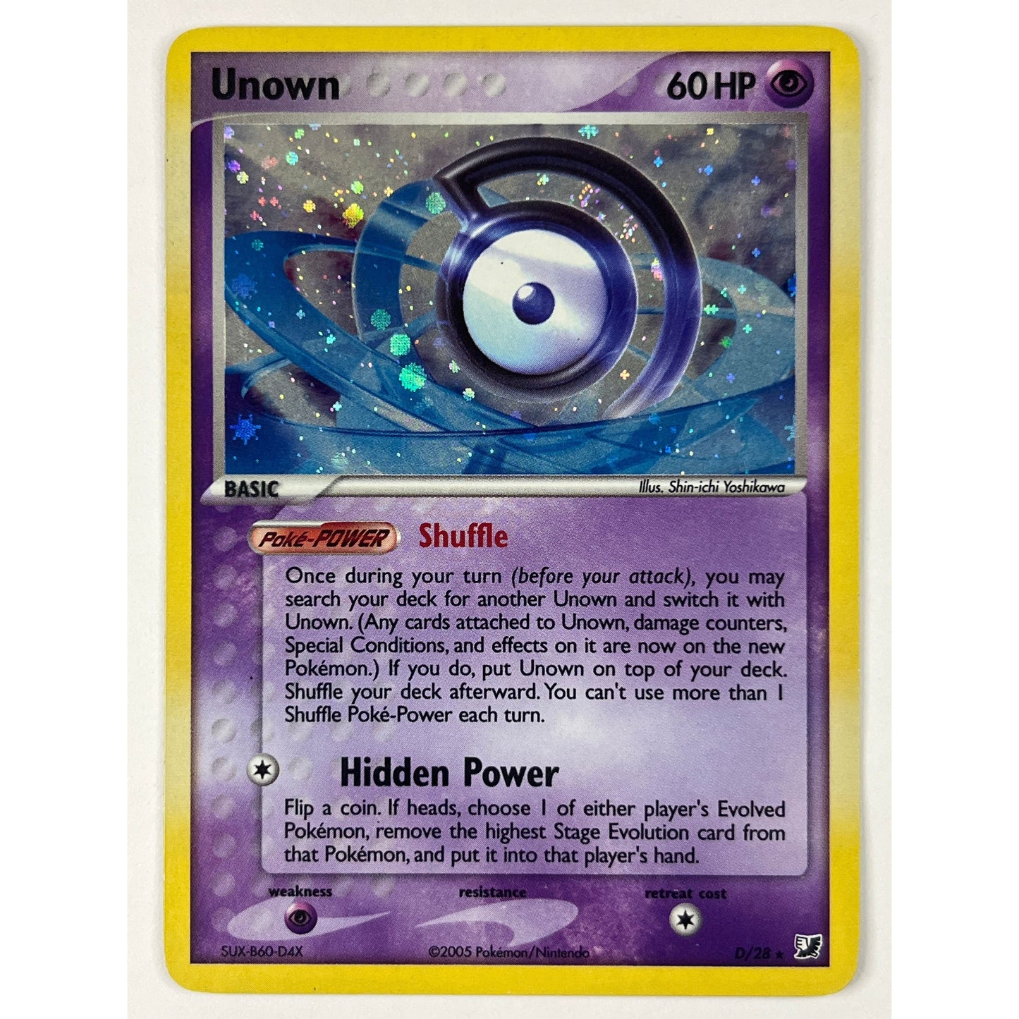 Unown Holo Rare D/28 | Local Legends Cards & Collectibles