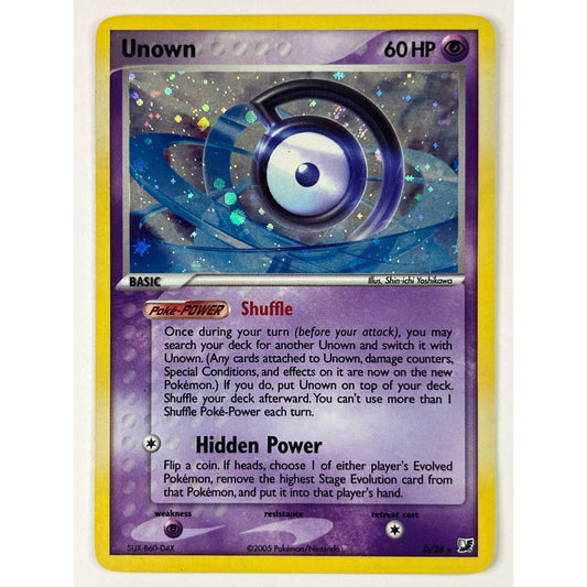 Unown Holo Rare D/28 | Local Legends Cards & Collectibles