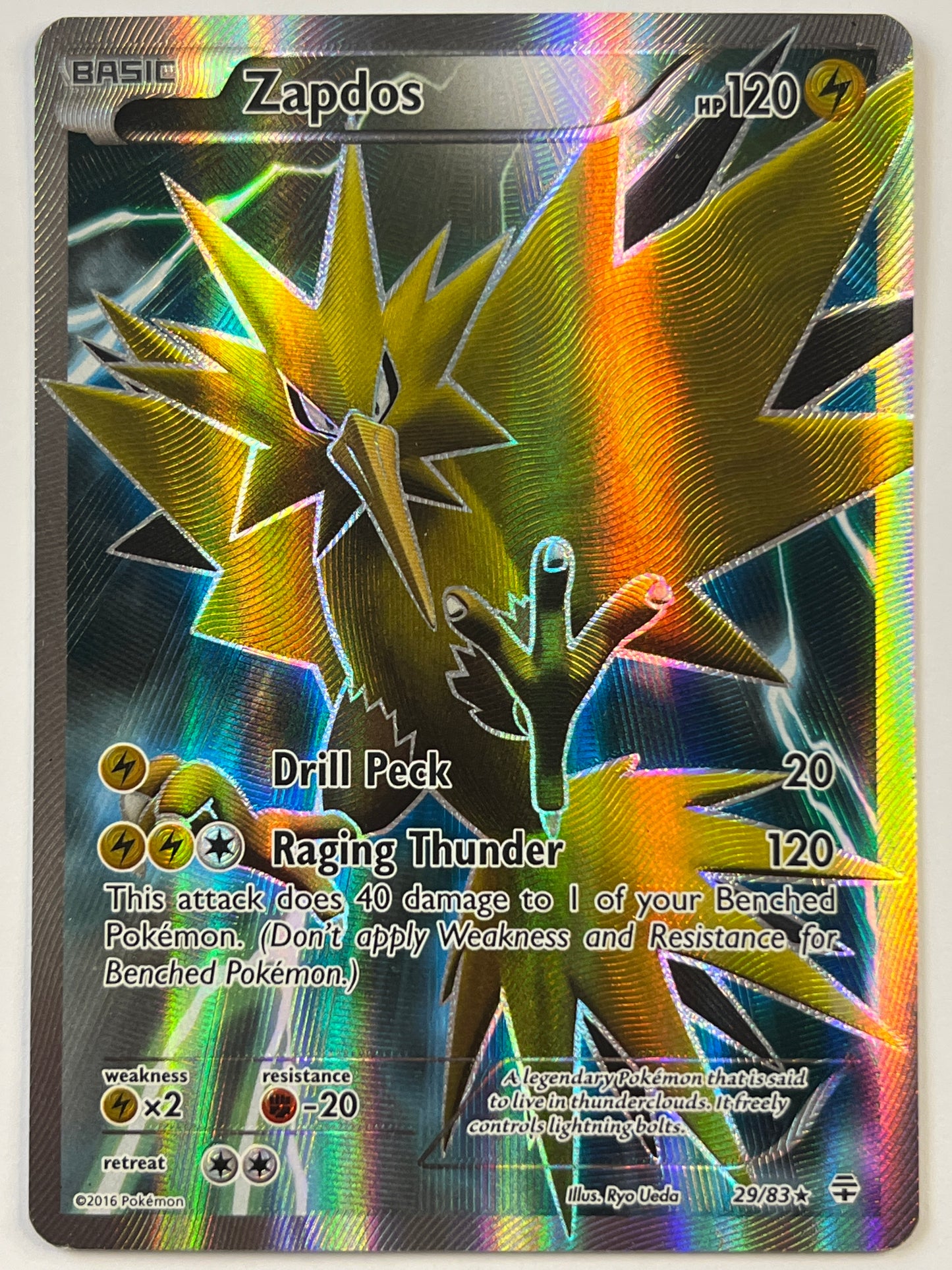 Zapdos Holo Ultra Rare 29/83