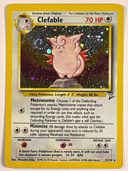 Clefable *With Swirl* Holo Rare 5/130