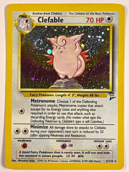 Clefable *With Swirl* Holo Rare 5/130