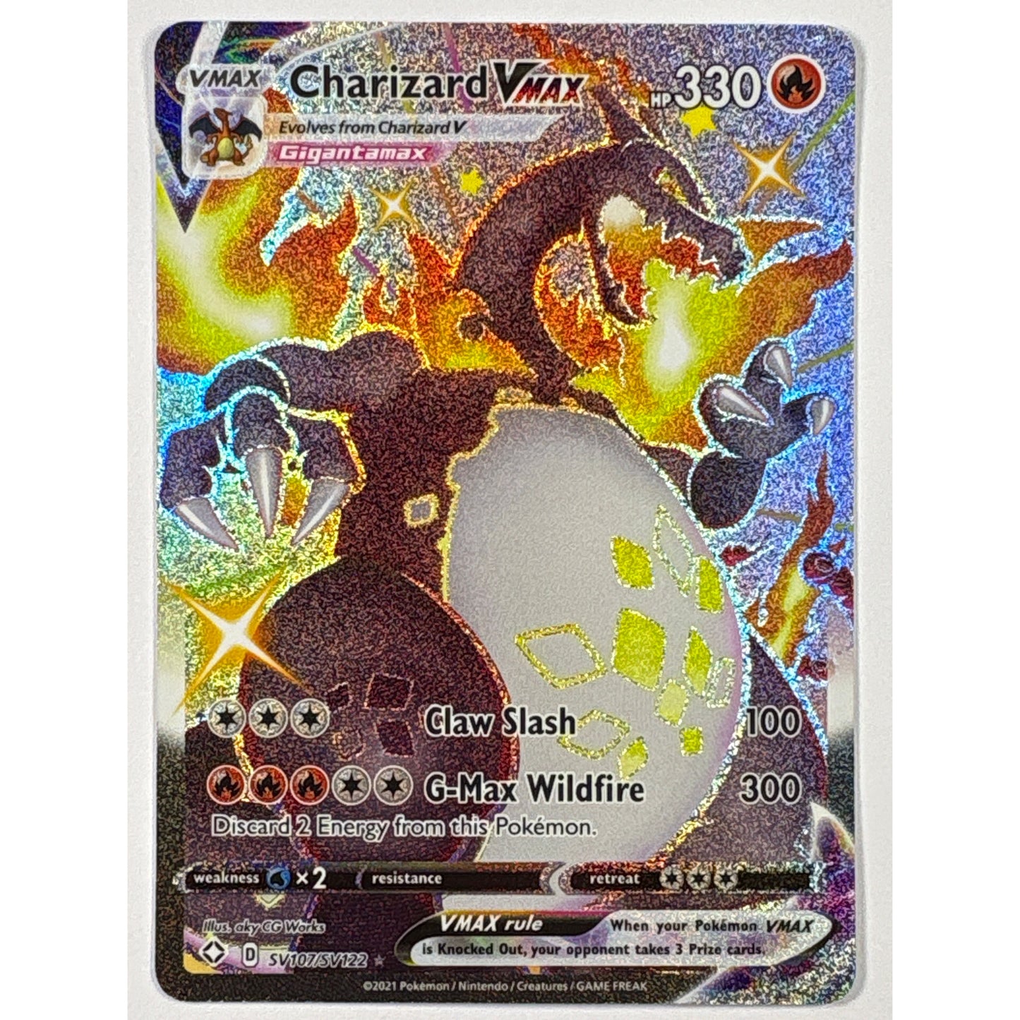 Charizard VMAX Shiny Vault Holo SV107/SV122
