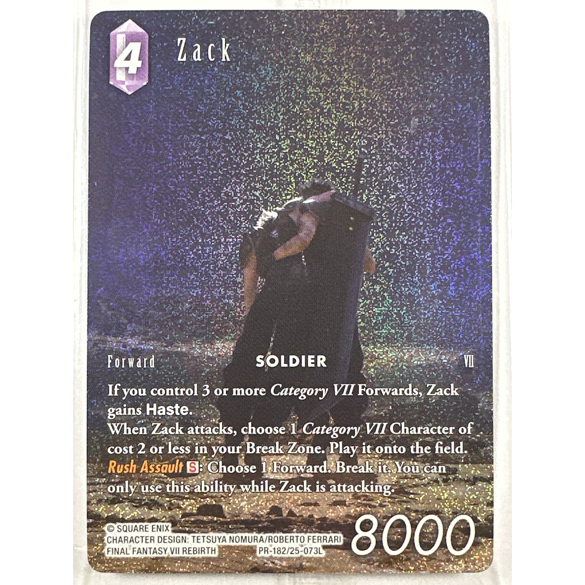 Zack Final Fantasy Holo Box Topper Promo | Local Legends Cards & Collectibles