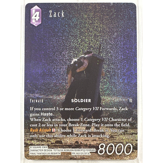 Zack Final Fantasy Holo Box Topper Promo | Local Legends Cards & Collectibles
