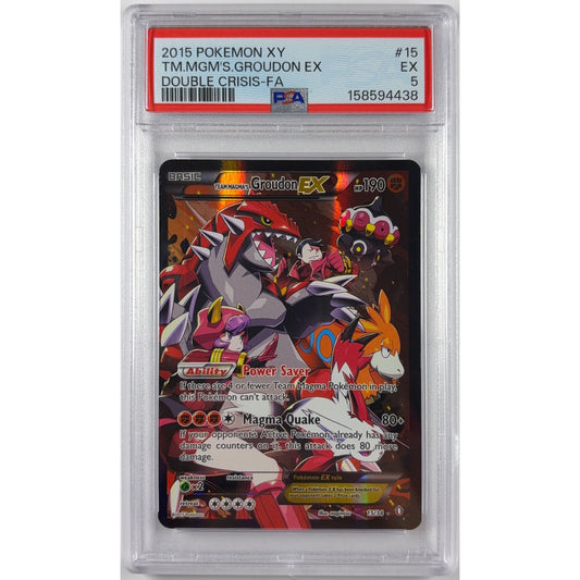 Team Magma’s Groudon EX Holo Ultra Rare PSA 5 EXCELLENT | Local Legends Cards & Collectibles