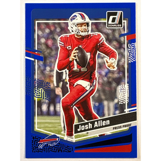 2023 Donruss Josh Allen Blue Foil Press Proof | Local Legends Cards & Collectibles
