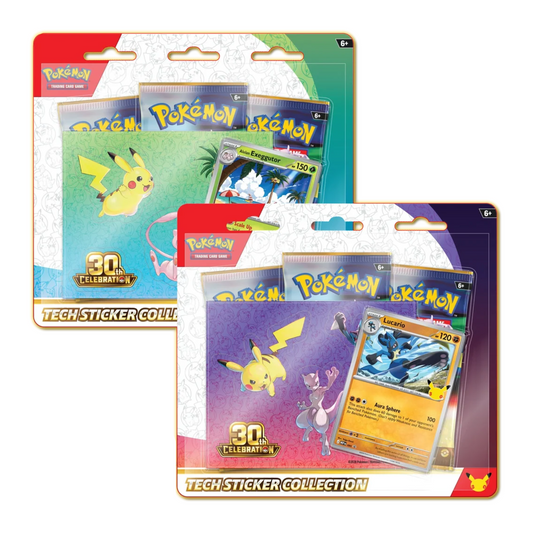 Pokémon 30th Celebration Tech Sticker Blister Pack | Local Legends Cards & Collectibles