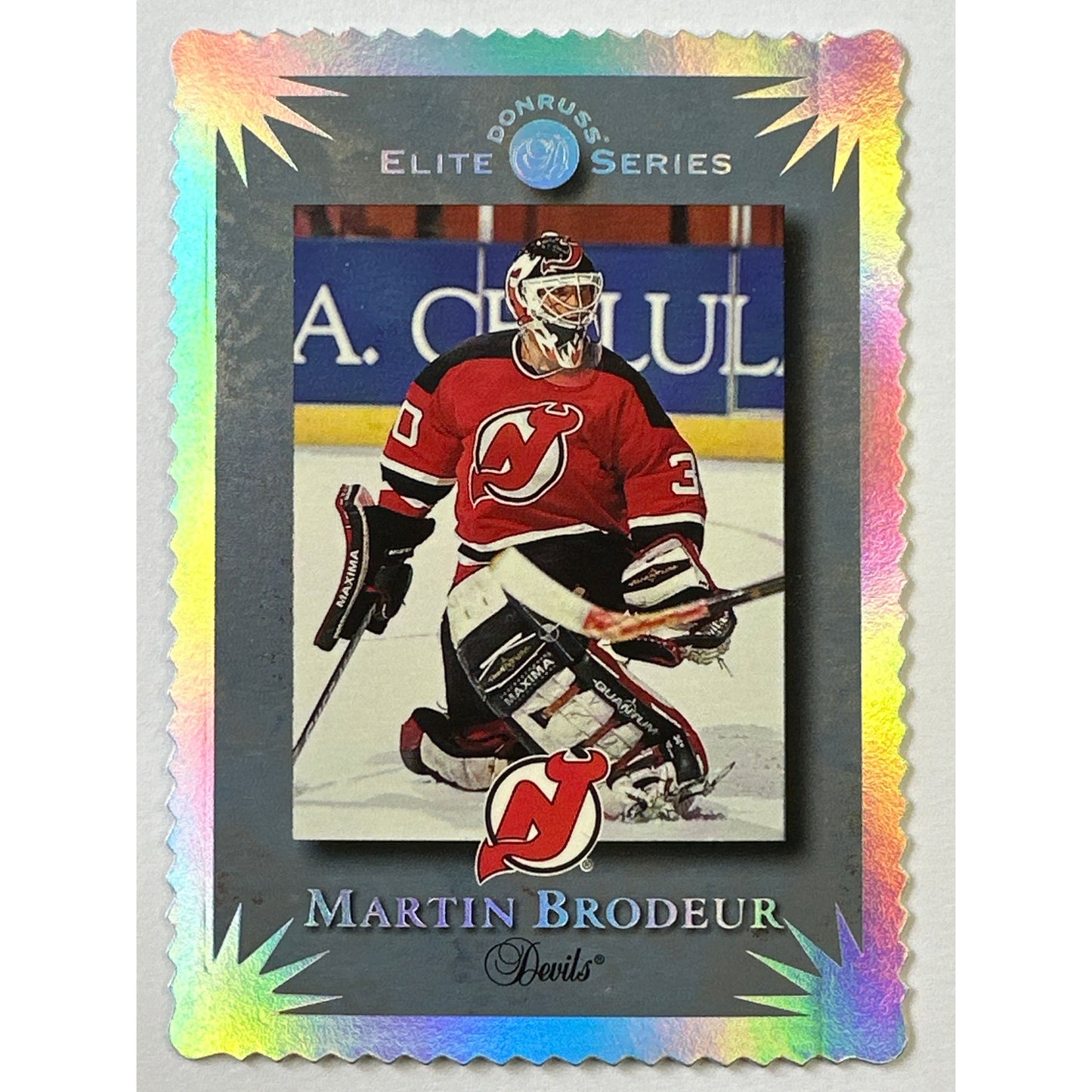 1994 Donruss Elite Series Martin Brodeur Die Cut Silver Holo /10,000 | Local Legends Cards & Collectibles