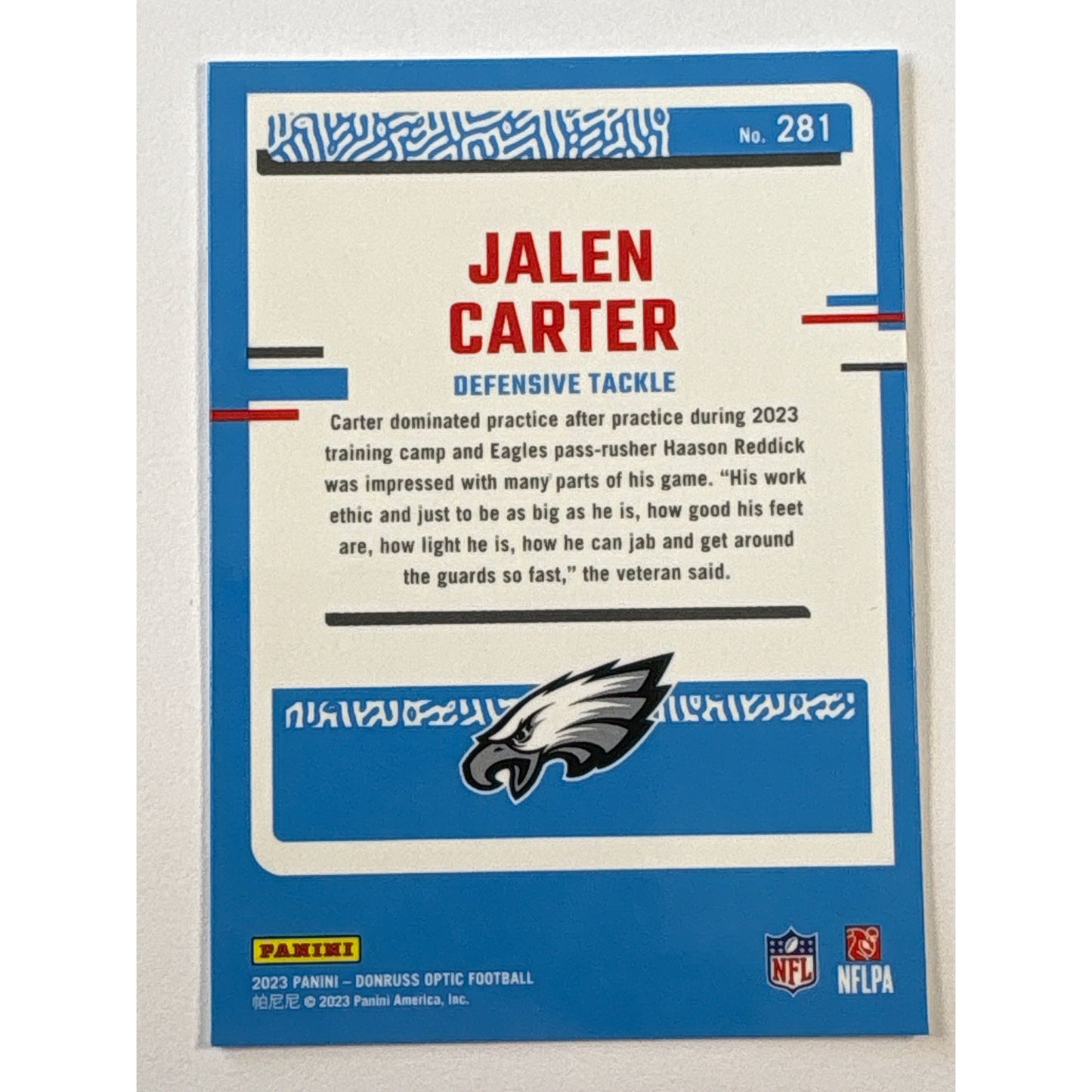 2023 Donruss Optic Jalen Carter Rated Rookie | Local Legends Cards & Collectibles