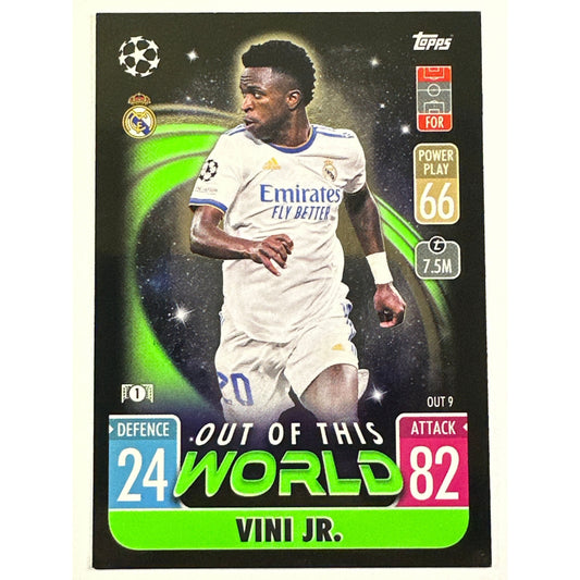 2021-22 Topps Match Attax Vini Jr. Out of This World Foil Parallel | Local Legends Cards & Collectibles