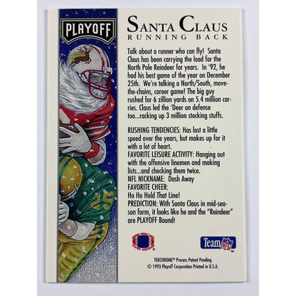 1993 Playoff Santa Claus Techrome