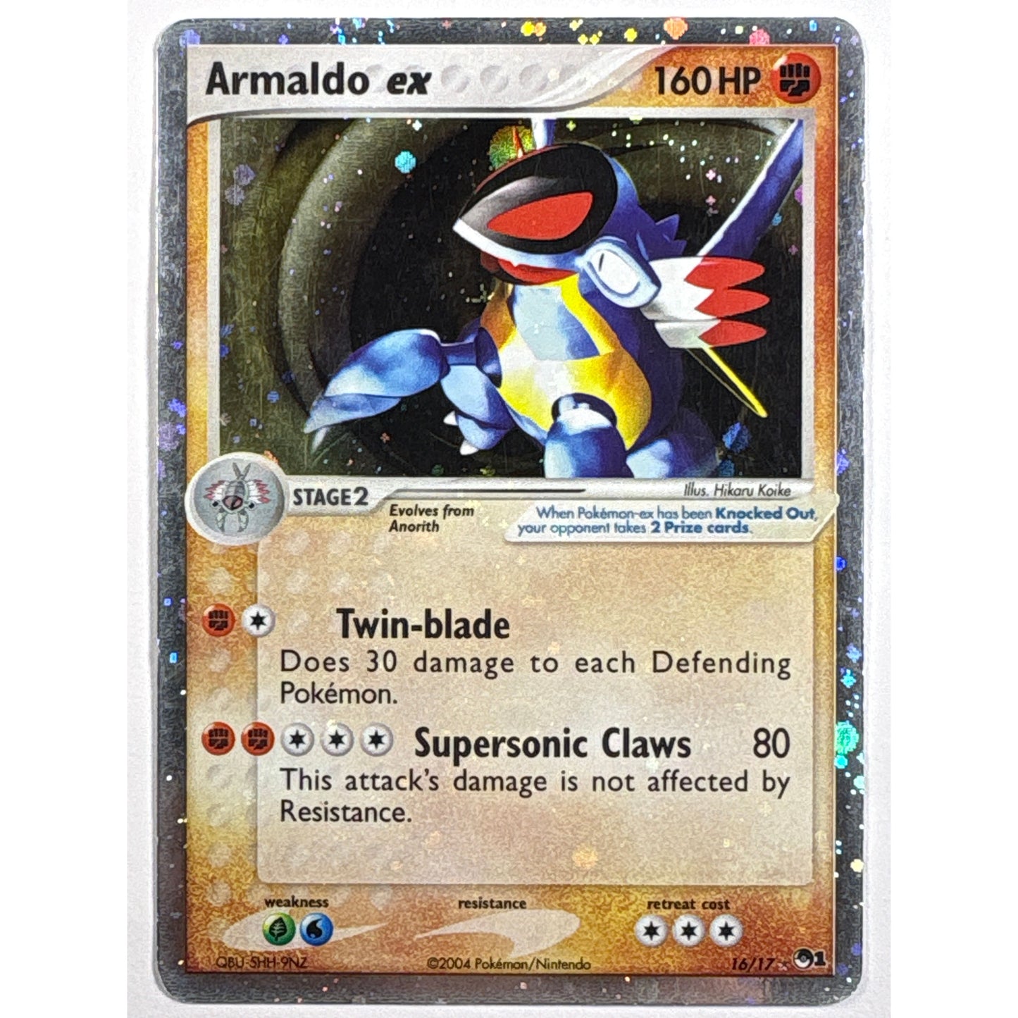 Armaldo ex Holo *BLEED Rare Pop 1 16/17 | Local Legends Cards & Collectibles