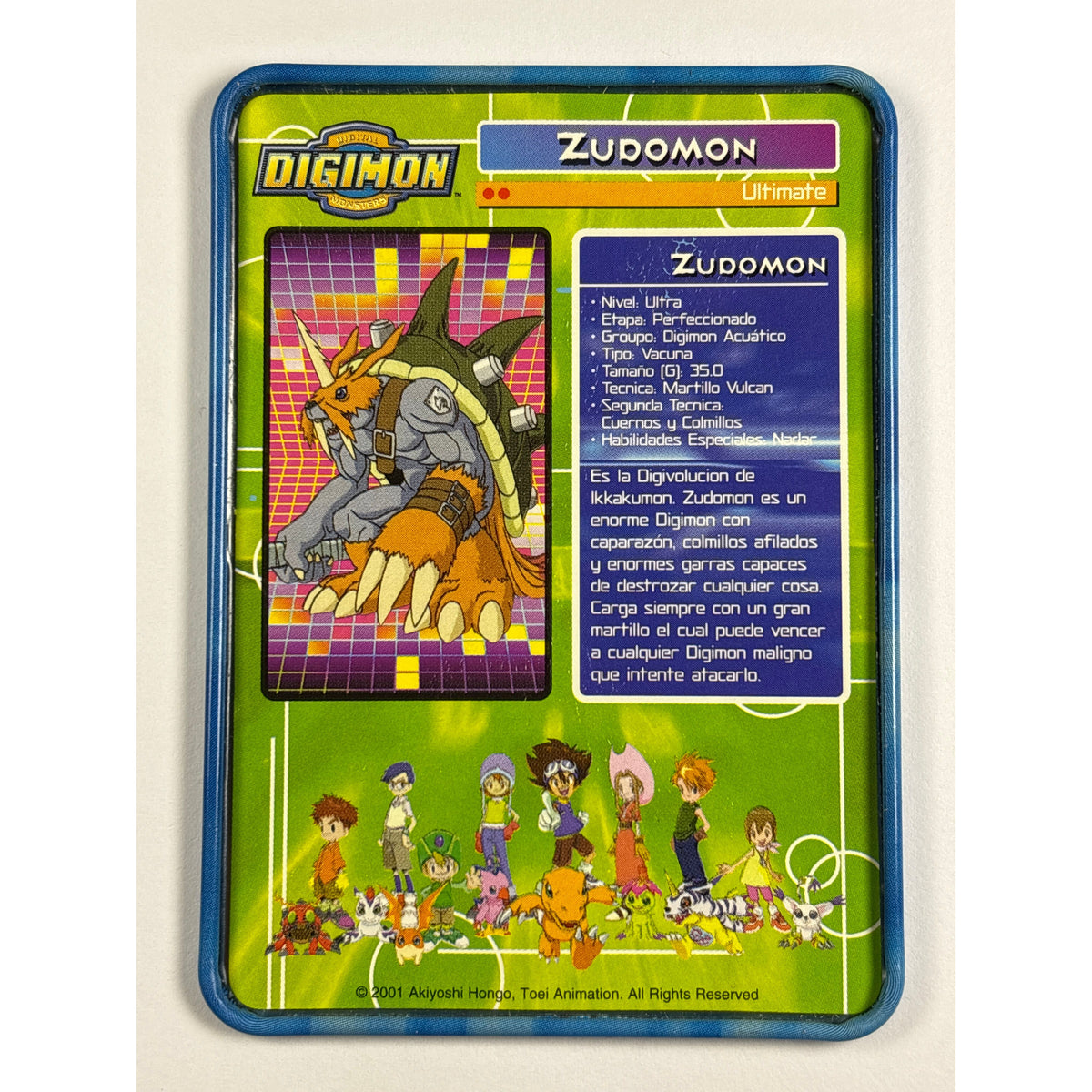 2000 Taco Bell Digimon Zudomon Metal Promo