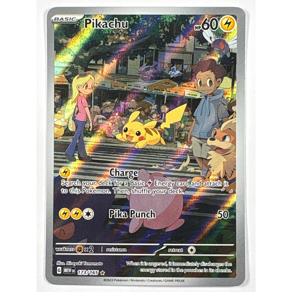 Pikachu Holo Illustration Rare 173/165