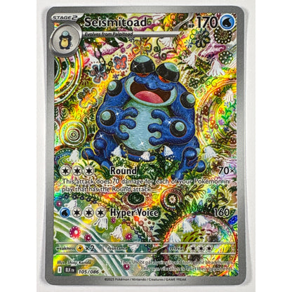 Seismitoad Holo Illustration Rare 105/086