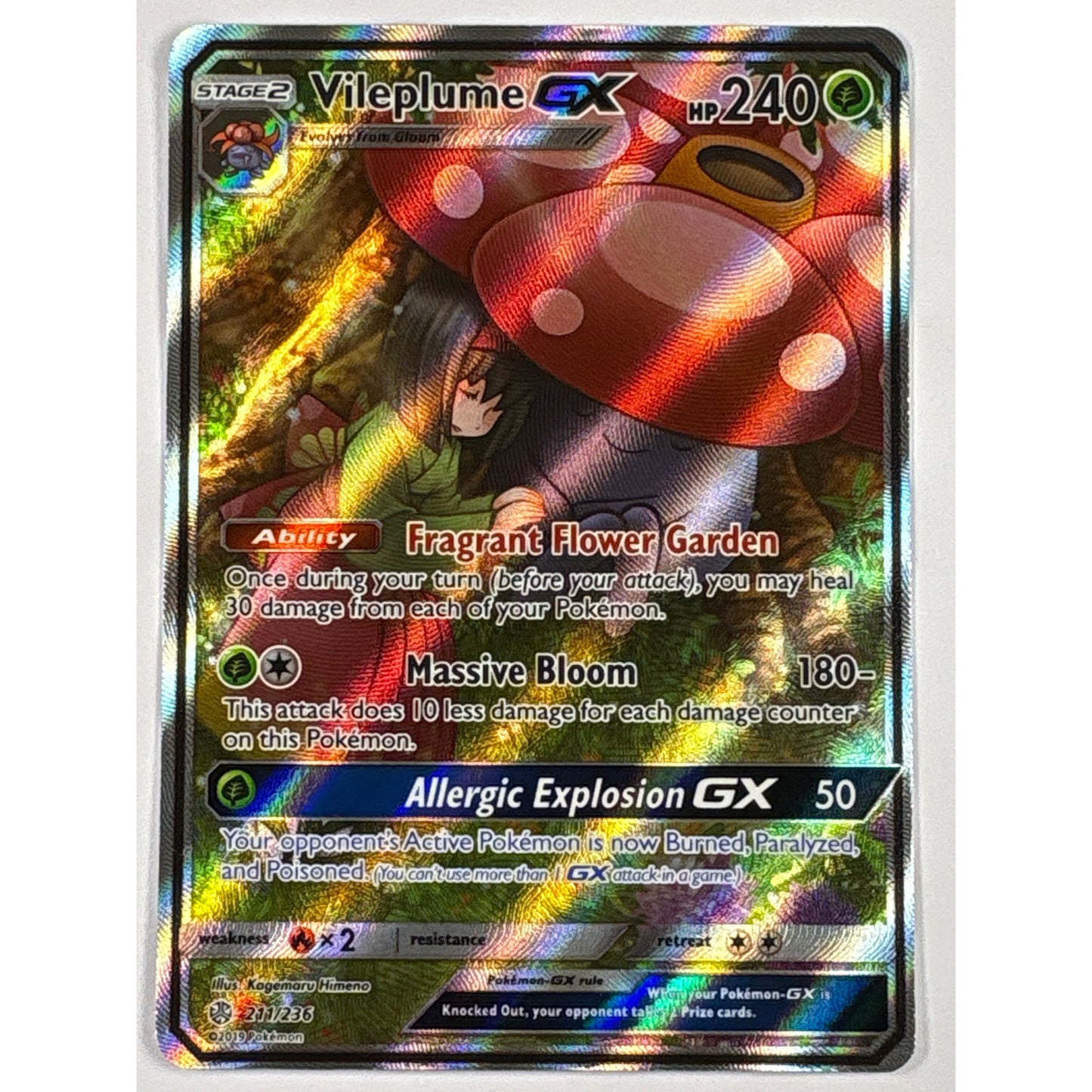 Vileplume GX Holo Alt Art 211/236