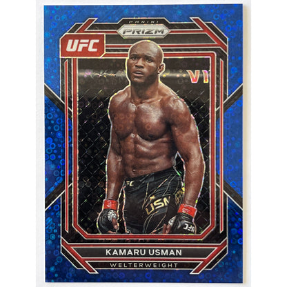 2023 Prizm Kamaru Usman Blue Disco Prizm /25