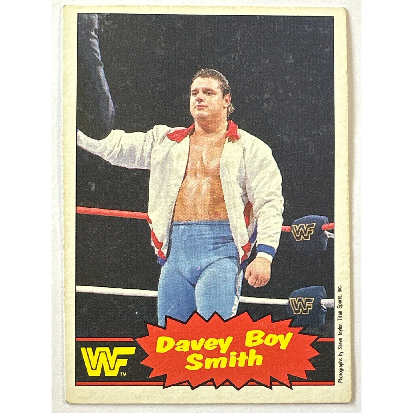 1985 Titan Sports “The British Bulldog” Davey Boy Smith RC | Local Legends Cards & Collectibles