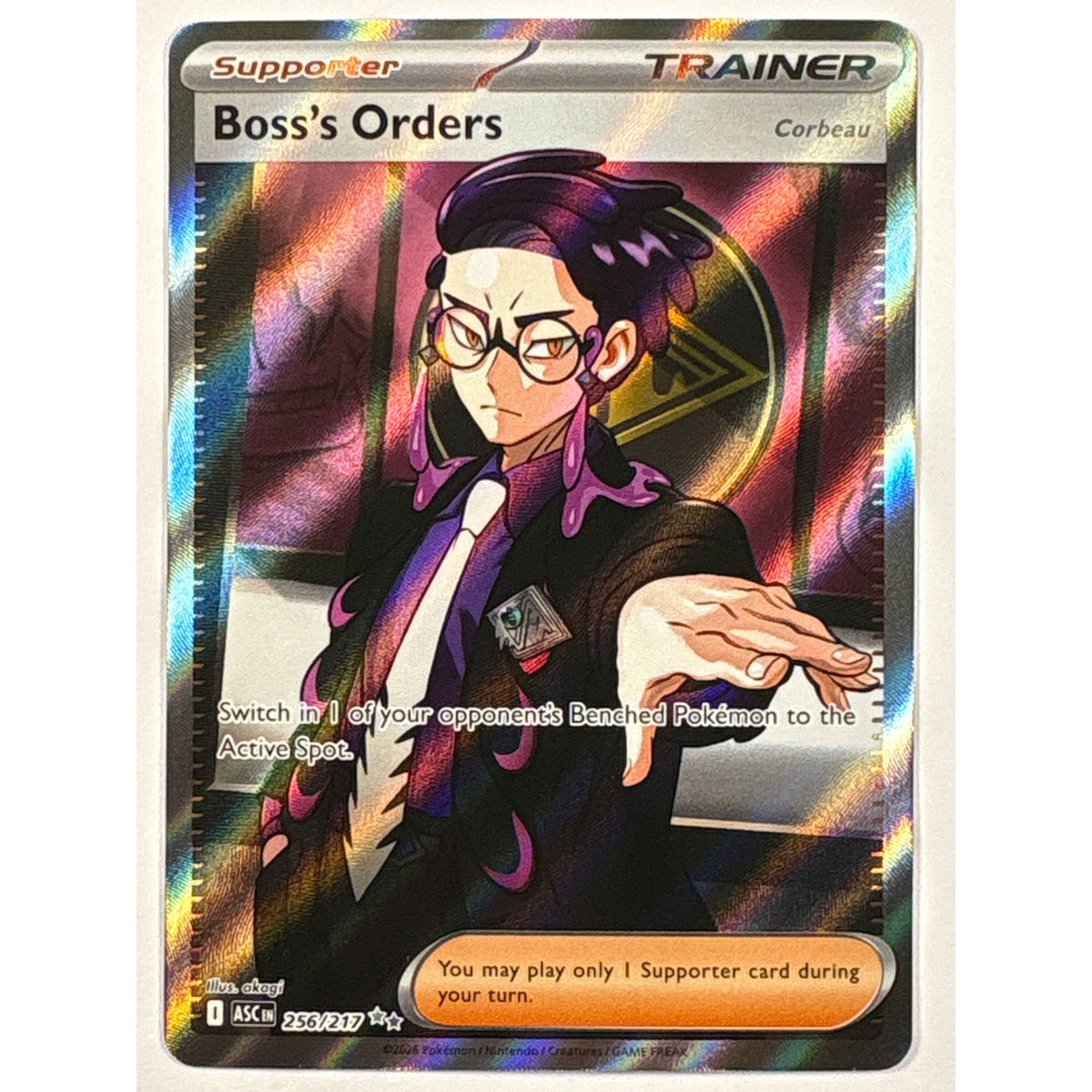 Boss’s Orders Holo Ultra Rare 256/217
