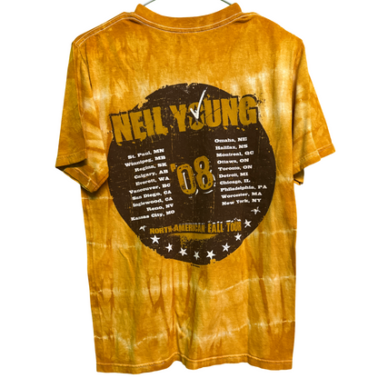 Official Concert 2008 Neil Young North American Fall Tour Shirt SM