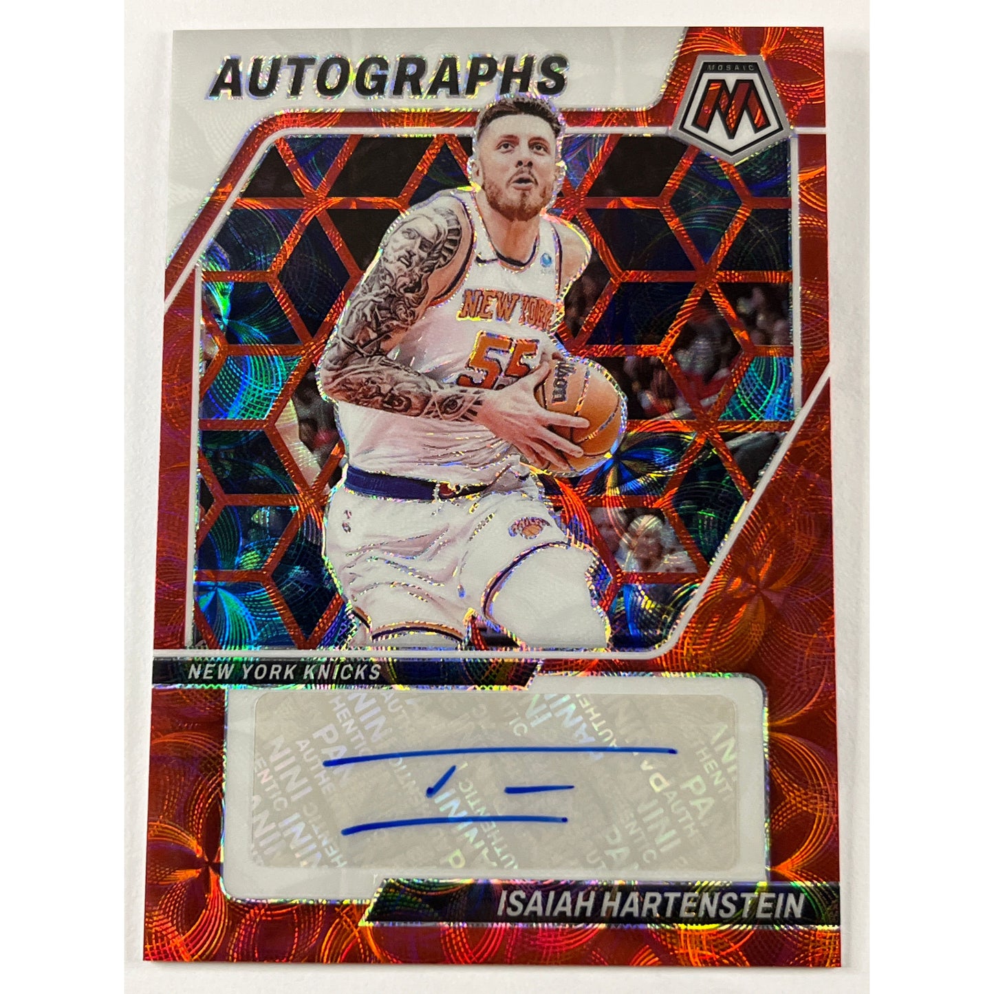 2023-24 Mosaic Isaiah Hartenstein Red Scope Prizm Auto