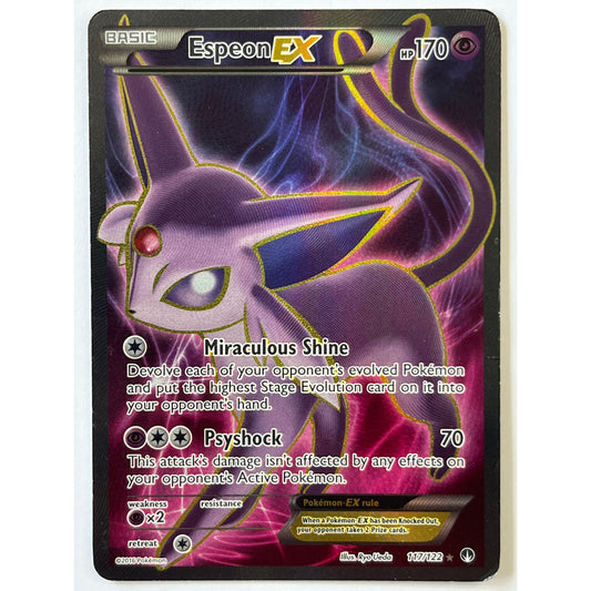 Espeon EX Holo Ultra Rare 117/122