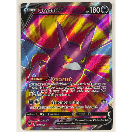 Crobat V Holo Ultra Rare 182/189