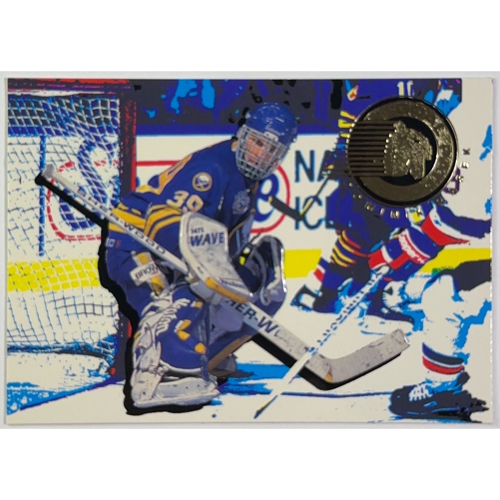 1995-96 Parkhurst Dominik Hasek Goal Patrol Embossed | Local Legends Cards & Collectibles