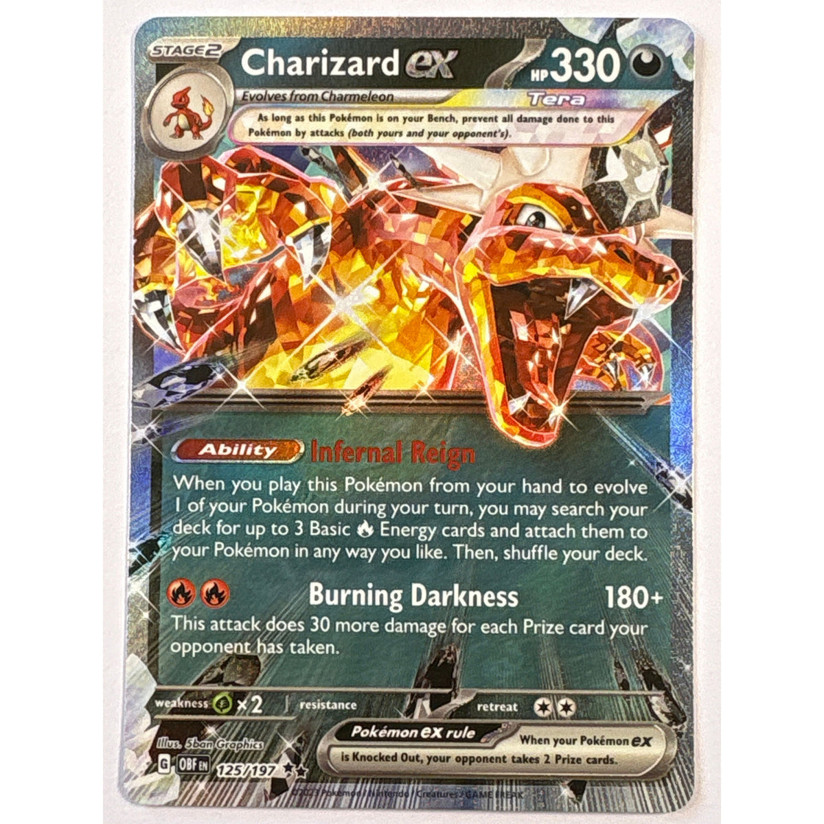 Charizard ex Holo Double Rare 125/197