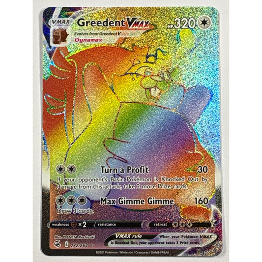 Greedent VMAX Holo Rainbow Secret Rare 272/264 | Local Legends Cards & Collectibles