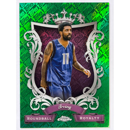 2024 Topps Chrome Kyrie Irving Roundball Royalty Green Logo Refractor