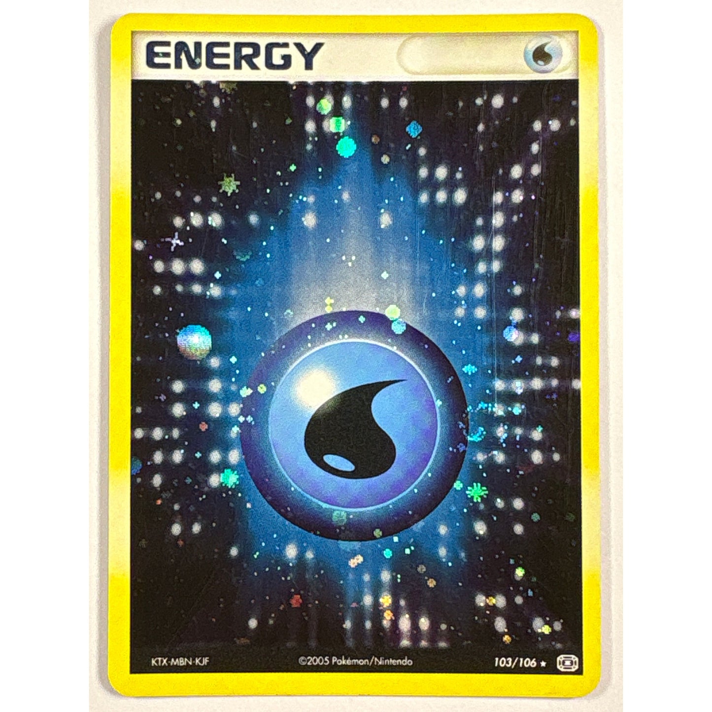 Water Energy Holo Rare 103/106