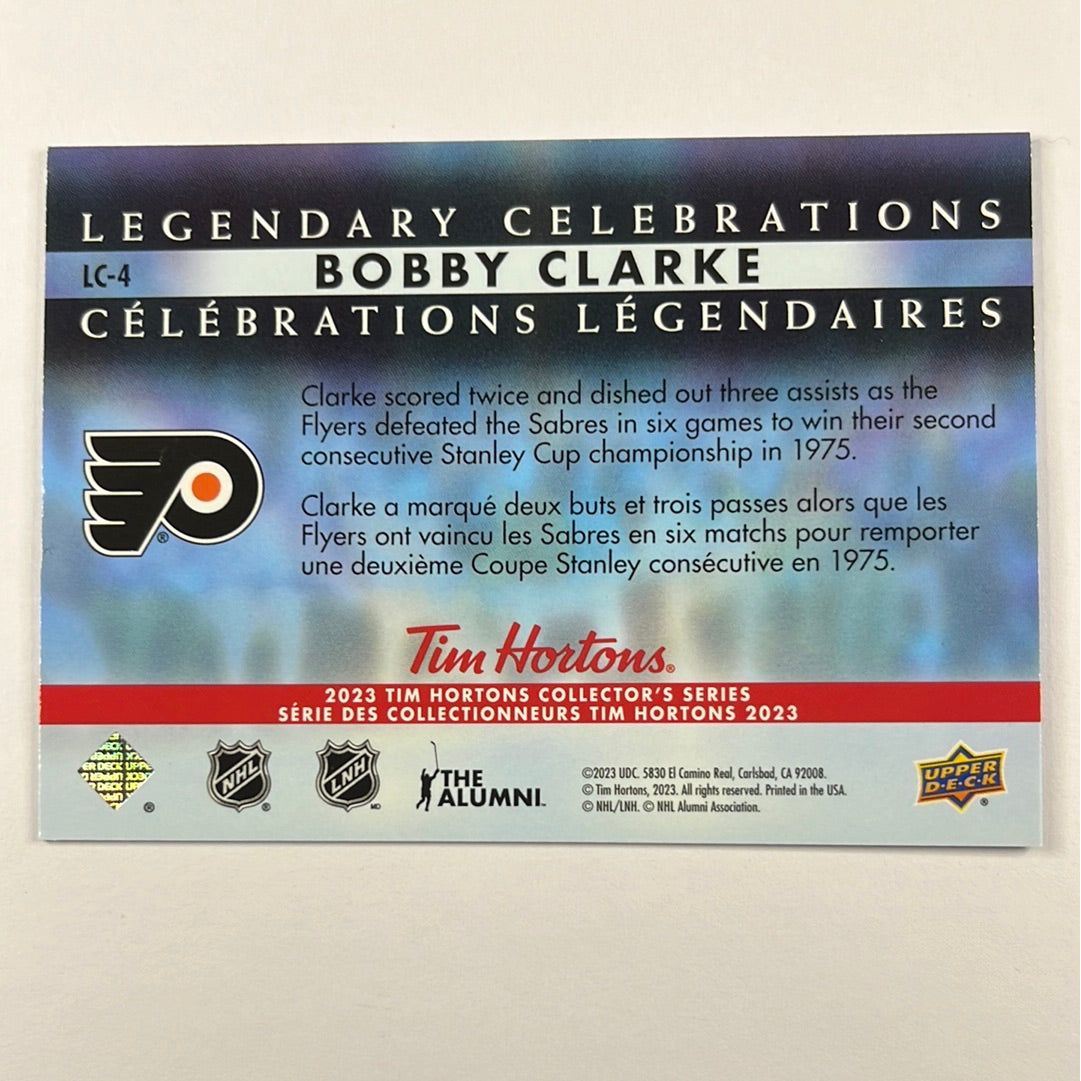 2023 Tim Hortons Collectors Series Bobby Clarke Legendary Celebrations