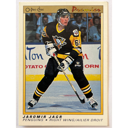 1990-91 O-Pee-Chee Premier Jaromir Jagr RC