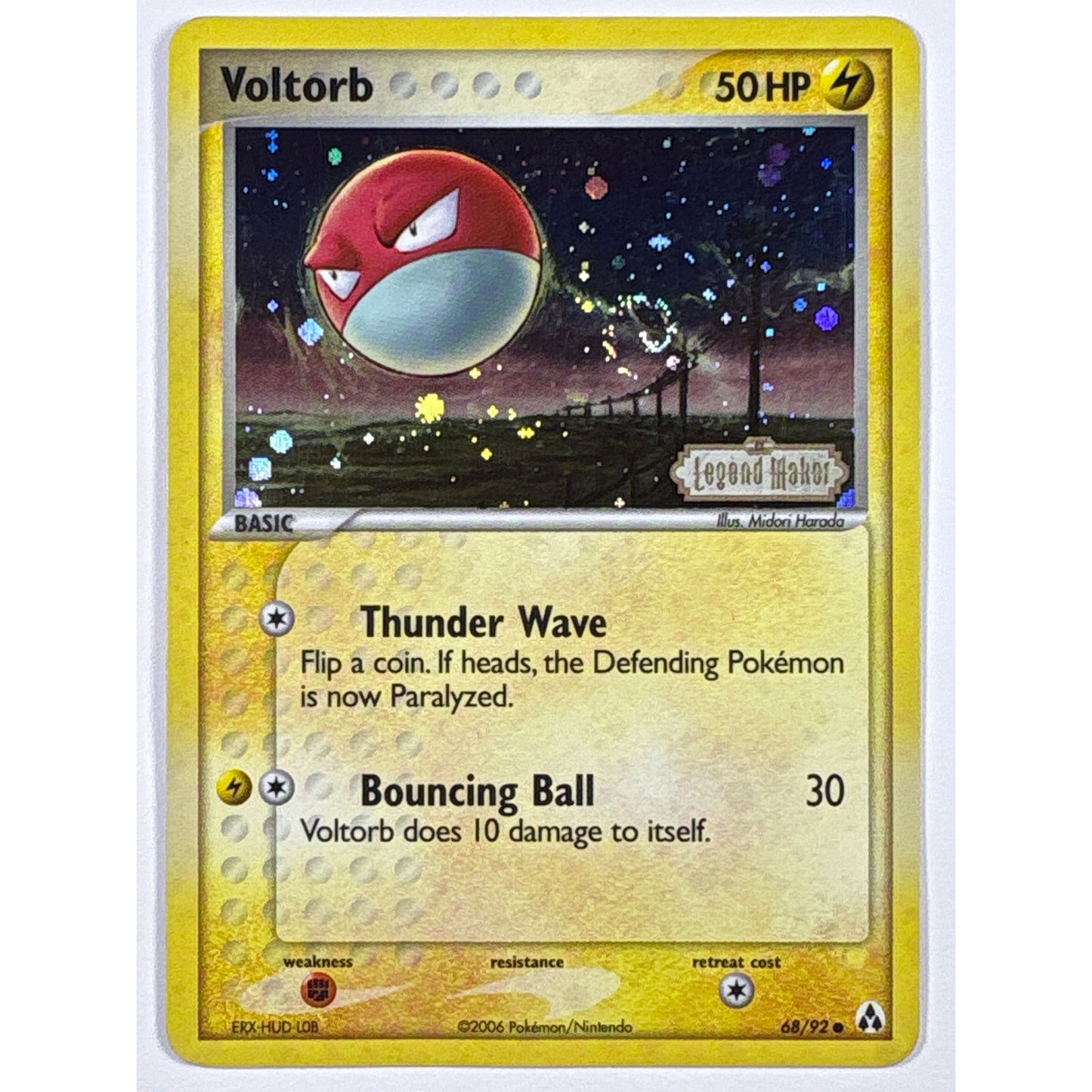 *Stamped Voltorb Reverse Holo Common 68/92 | Local Legends Cards & Collectibles
