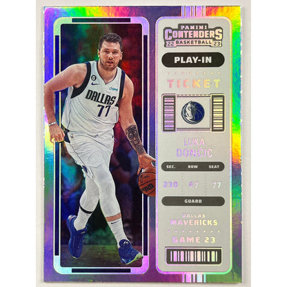 2022-23 Contenders Luka Doncic Play-In Ticket Silver Holo SSP | Local Legends Cards & Collectibles