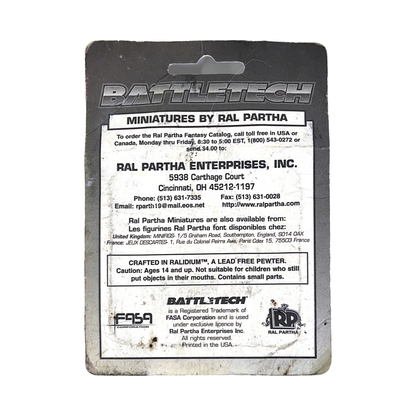 Ral Partha BattleTech Athena Combat Vehicle (2) AR20-628 Metal Miniatures Blister | Local Legends Cards & Collectibles