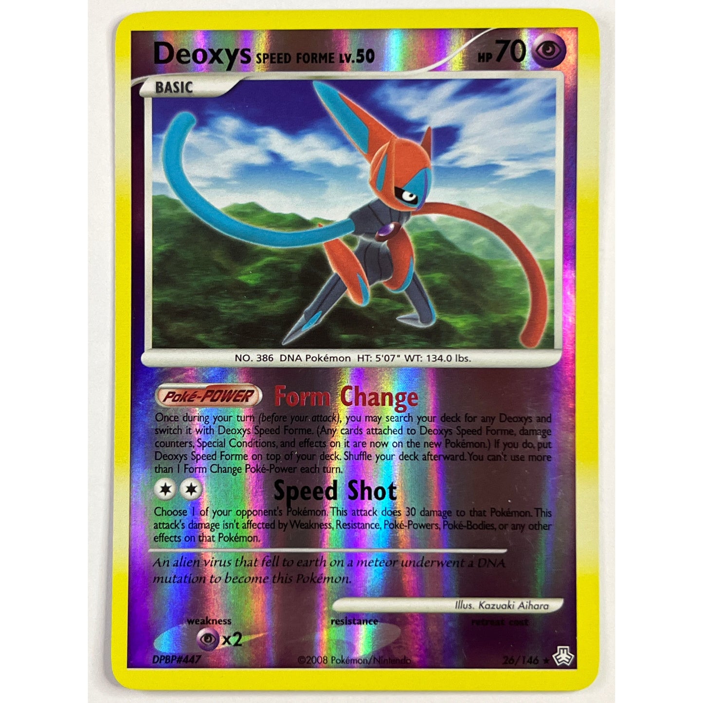 Deoxys Speed Forme Lv. 50 Reverse Holo Rare 26/146