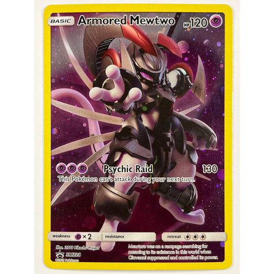 Armored Mewtwo Holo Black Star Promo SM228