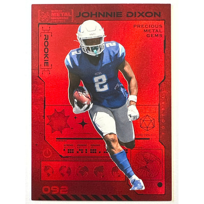 2023 Metal Universe Champions Johnnie Dixon Red Precious Metal Gems /100 | Local Legends Cards & Collectibles