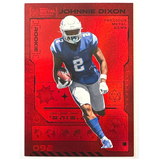 2023 Metal Universe Champions Johnnie Dixon Red Precious Metal Gems /100 | Local Legends Cards & Collectibles