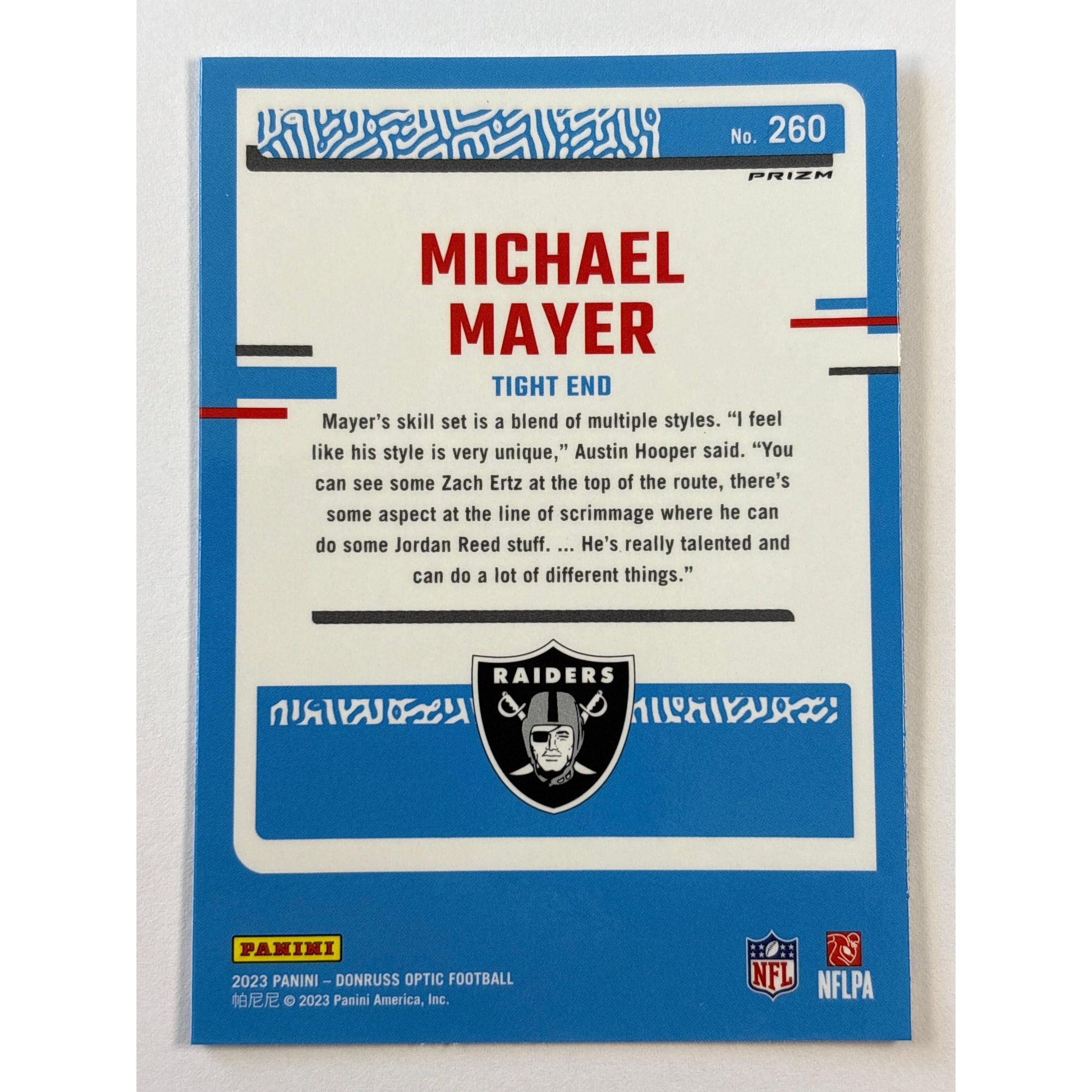 2023 Donruss Optic Michael Mayer Stars Emoji Rated Rookie | Local Legends Cards & Collectibles