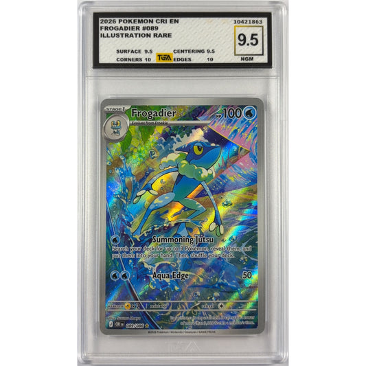 Frogadier Holo Art Rare 089/086 TGA 9.5 NEAR GEM MINT