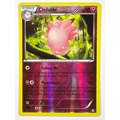 Clefable Reverse Holo Uncommon 51/83