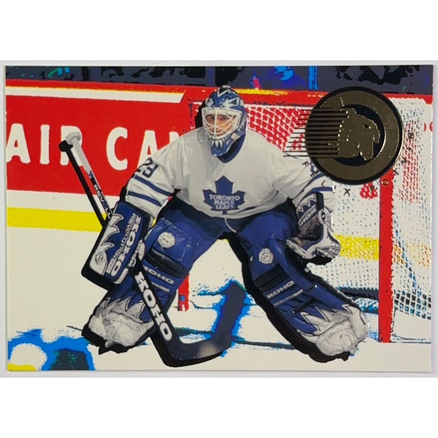 1995-96 Parkhurst Felix Potvin Goal Patrol Embossed | Local Legends Cards & Collectibles