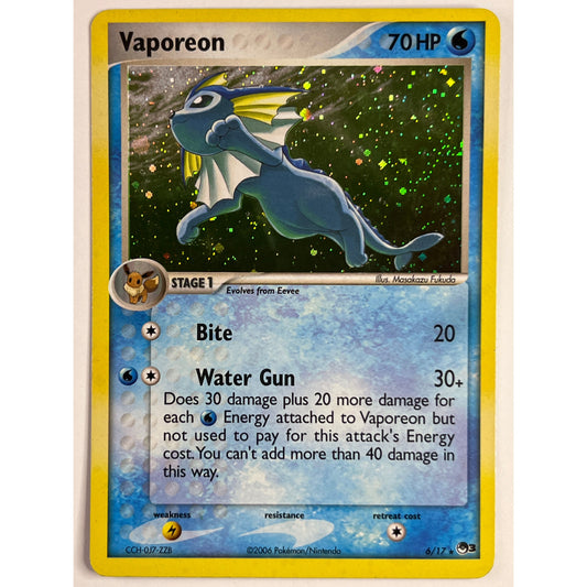 Vaporeon Holo Rare Pop 3 6/17