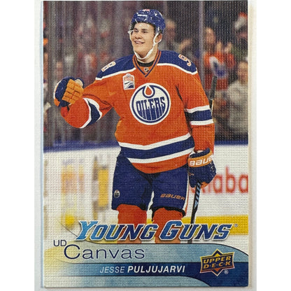 2016-17 Upper Deck Series 2 Jesse Puljujarvi UD Canvas Young Guns | Local Legends Cards & Collectibles
