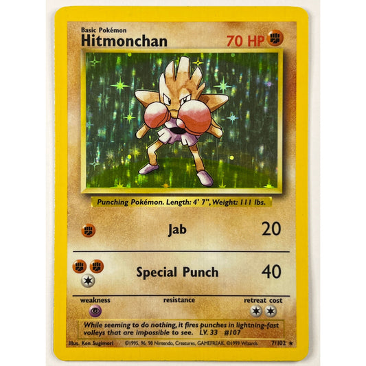 Hitmonchan Holo Rare 7/102