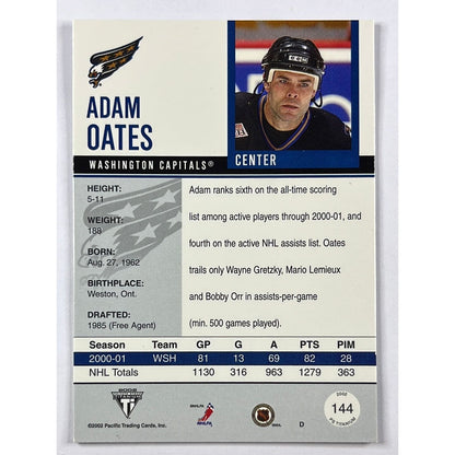 2002 Private Stock Titanium Adam Oates Red Foil /94